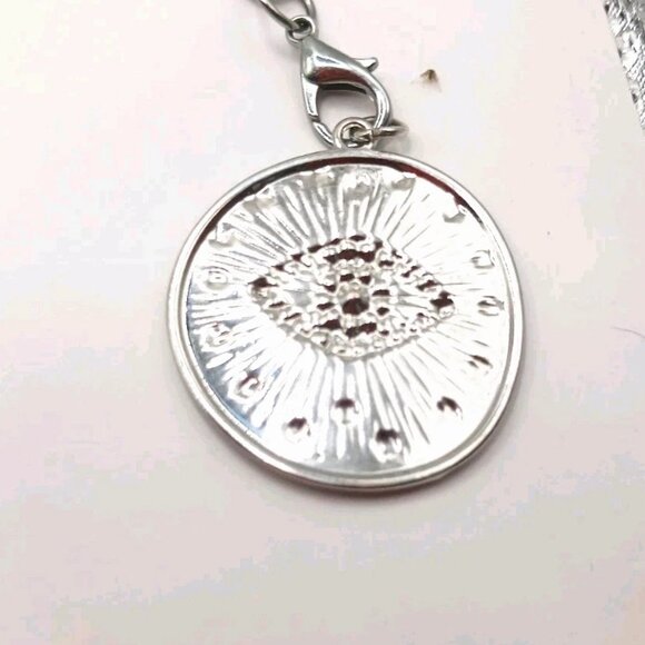 Double Layer Eye Evil Pants Or Wallet Silver Tone Chain 16" - Picture 5 of 10